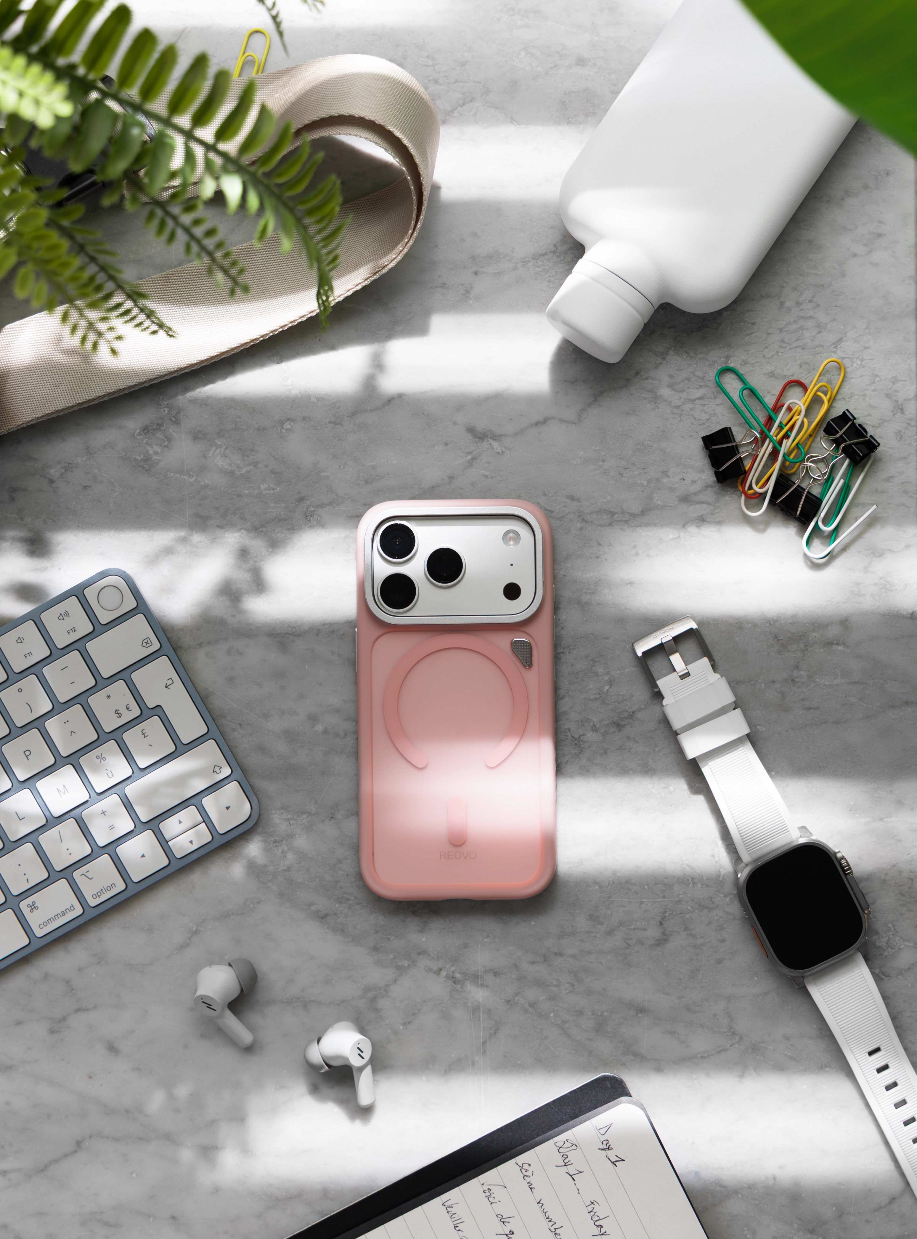Pink case marble